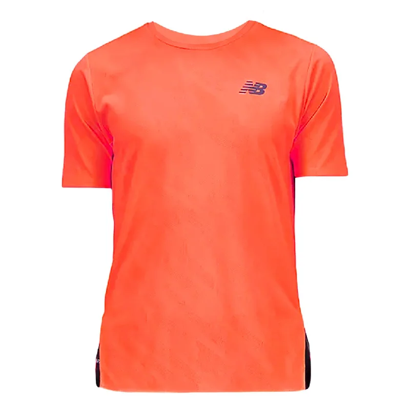 Daily Deals New Balance - Men's Q Speed Jacquard Short Sleeve T-Shirt (MT23281 NDF)