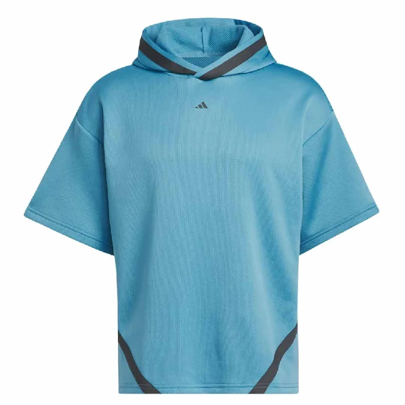 Stock Clearance adidas - Men's Basketball Select Short Sleeve Hoodie (IC2422)
