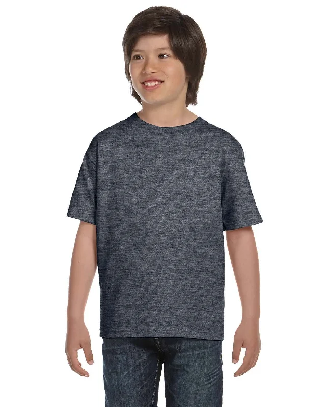 Act Fast Gildan Youth DryBlend 50/50 T-Shirt | Dark Heather