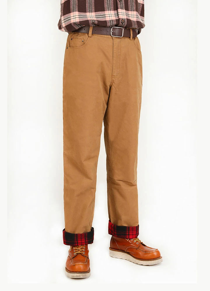 Weekend Savings Extravaganza Men's Flannel Lined Pants,Soft Washed