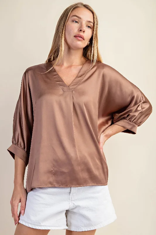 GiGiO Coffee Blouse