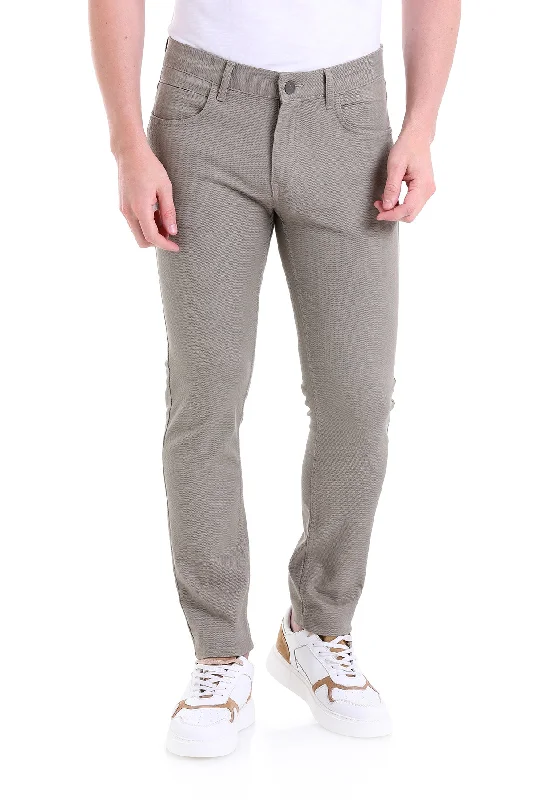 Weekend Offers You Can't Ignore Slim Fit 5 Pocket Low Waist Khaki Cotton Casual Pants