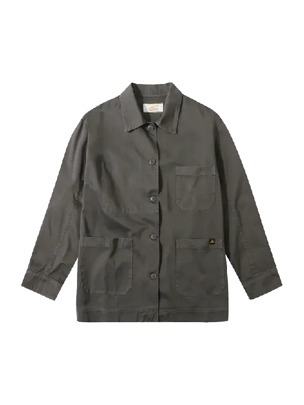Act Now Garbardine Work Jacket- Grey