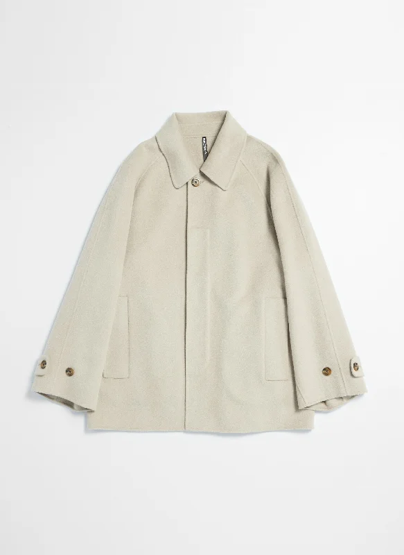 Midnight Sale Wool Cashmere Silk Double Face Soft Trench Coat