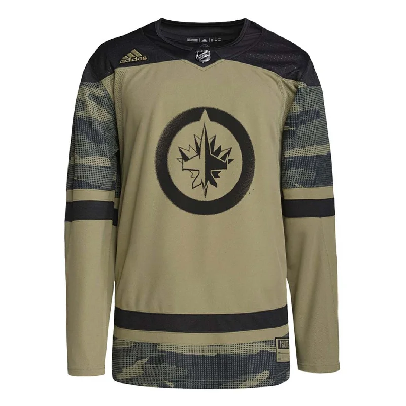 Weekend Discounts to Enjoy adidas - Men's Winnipeg Jets Authentic Camo Military Appreciation Jersey (HB1787)