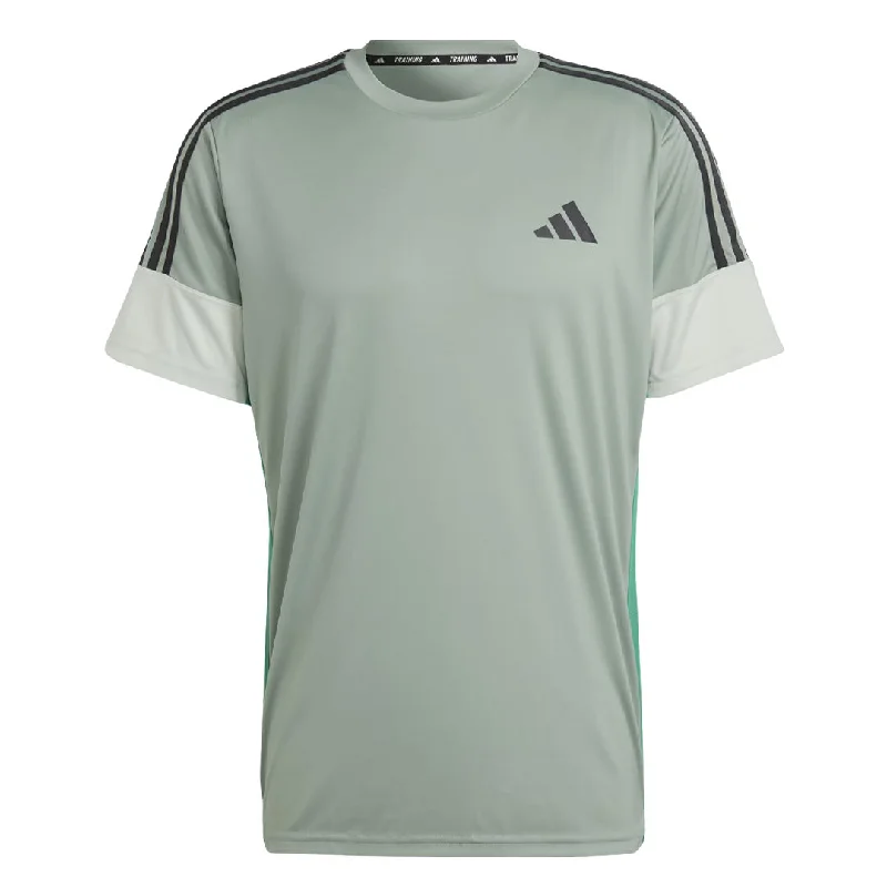 Limited Time adidas - Men's Training Colorblock 3-Stripes T-Shirt (IN5073)