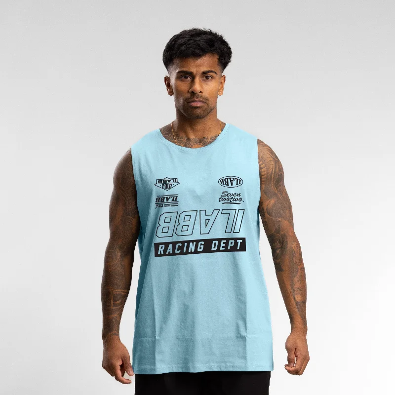 Weekend Specials to Cherish Race 3.0 Block Tank Unisex AQUA