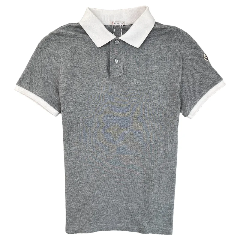 Big Deal Men's Maglia Logo Polo Shirt Grey Size S