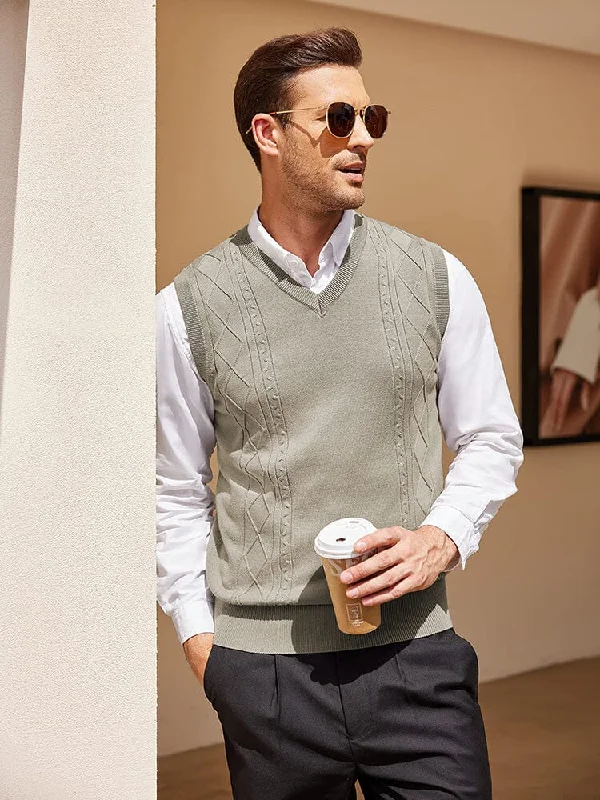 Best Seller Classic V-Neck Knit Vest (US Only)