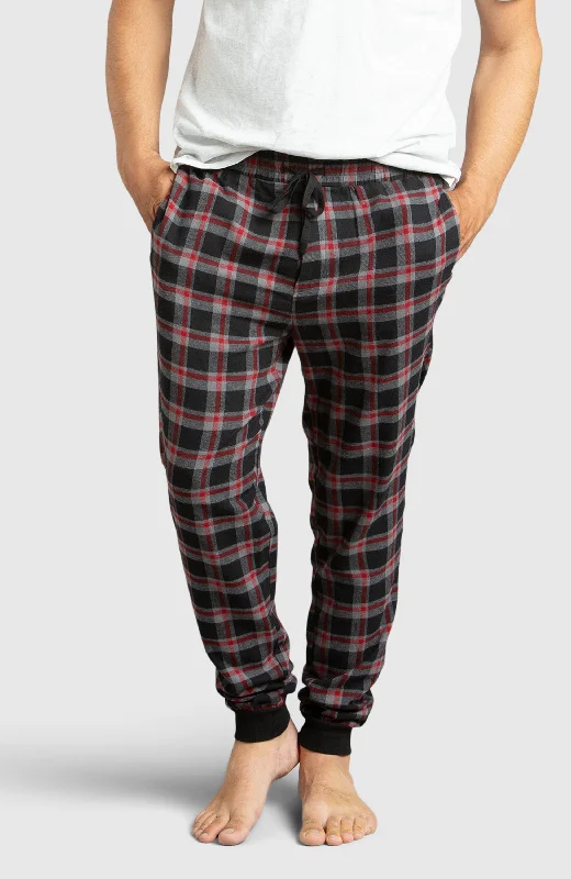 Weekend Specials to Enjoy Red & Black Flannel Jogger Pyjama