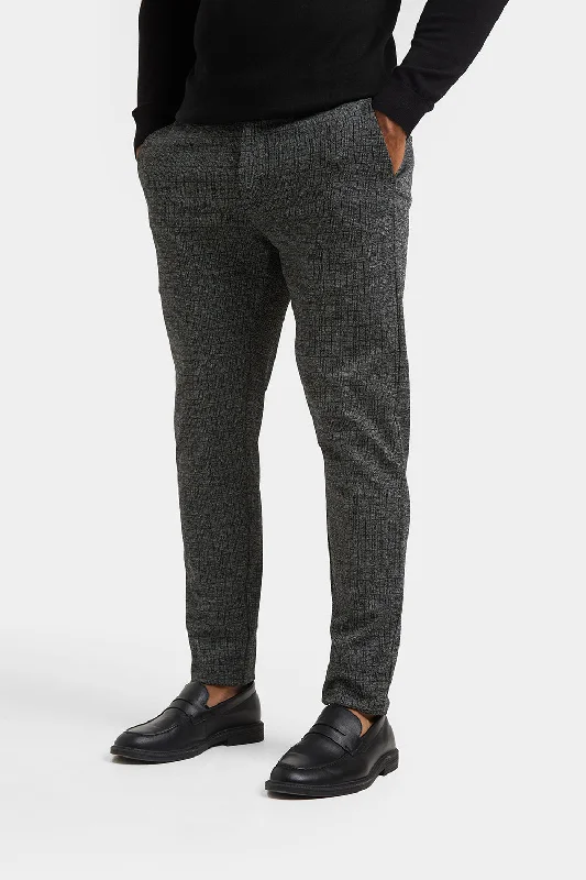 Exclusive Online Offer Check Pants in Black/Grey