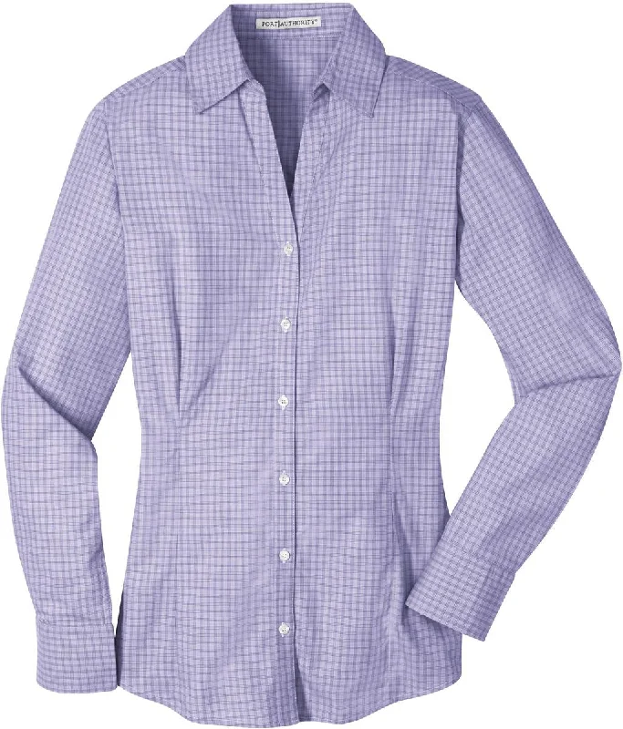 Big Discounts CLOSEOUT - Port Authority Ladies Plaid Pattern Easy Care Shirt