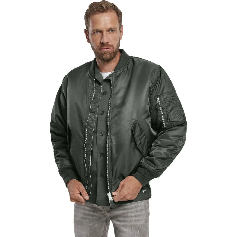 Limited Supply Brandit MA1 Bomber Flight Jacket Anthracite Grey