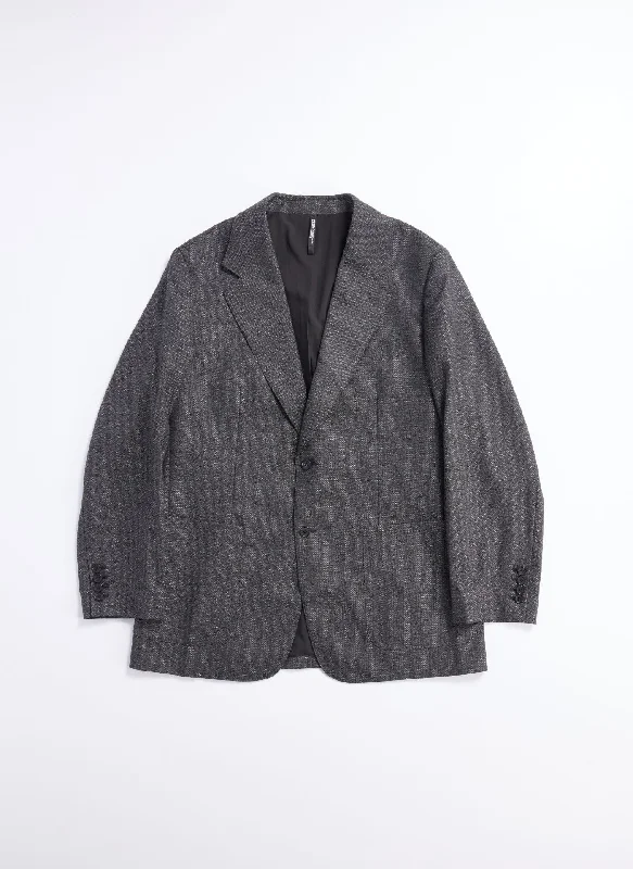 Now or Never Marzotto Wool Full Constructed Single Breasted Suit Blazer