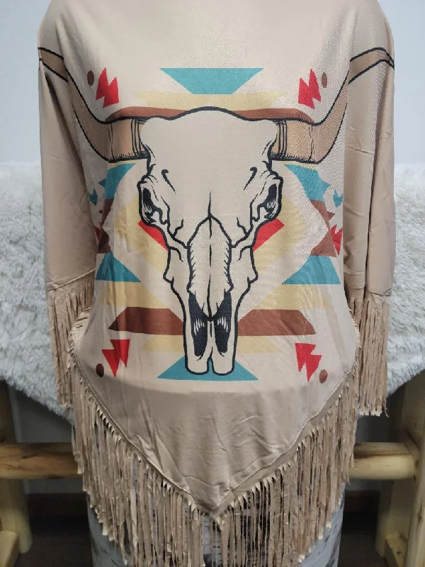 Steer Skull Poncho