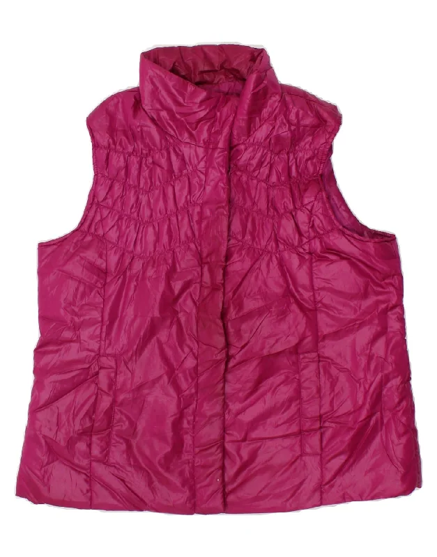 IZOD Womens Padded Gilet UK 18 XL Pink Polyester