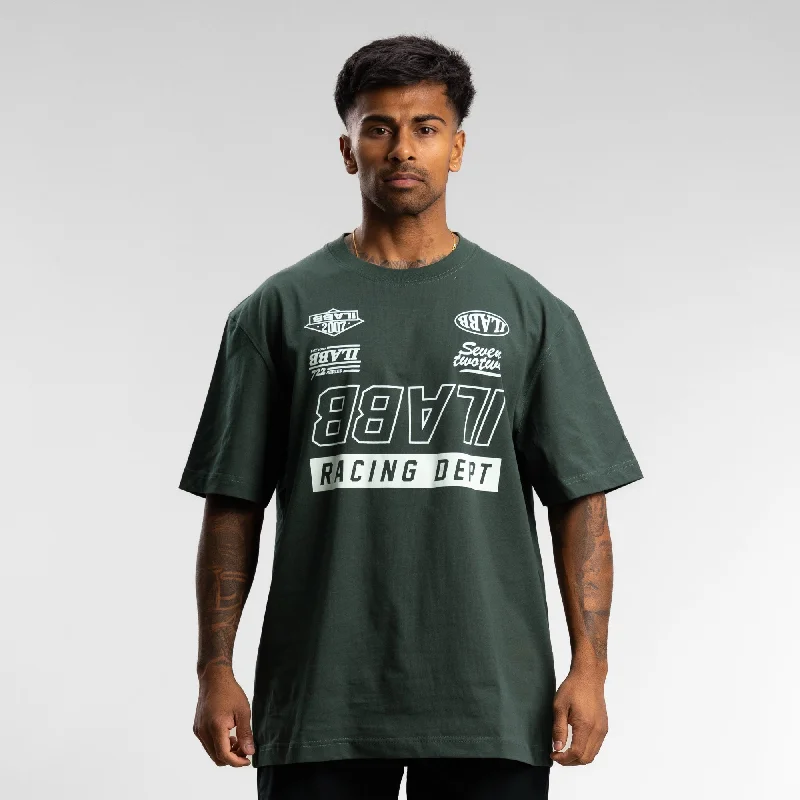 Make Your Weekend Count with Savings Race 3.0 Block Tee Unisex MILITARY
