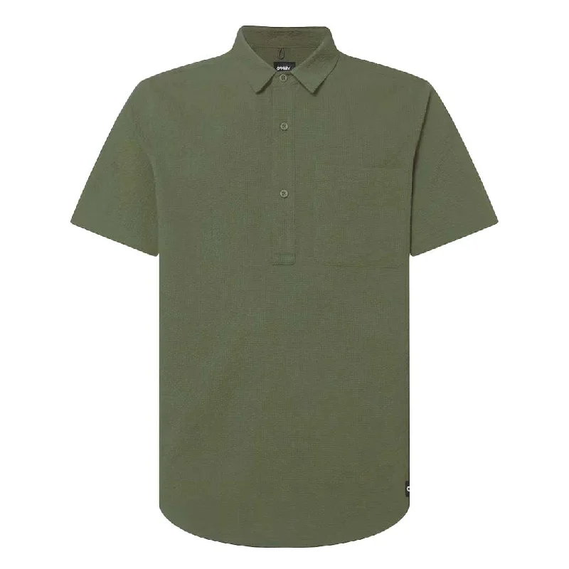 Today’s Deal Oakley - Men's Porto Rc Short Sleeve Button Down Shirt (FOA404440 86L)