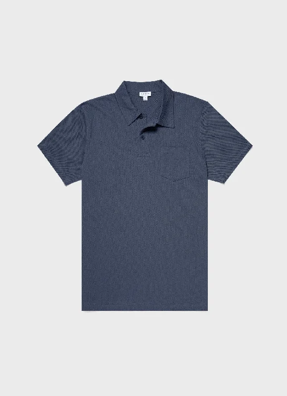 Overstock Men's Riviera Polo Shirt in Slate Blue