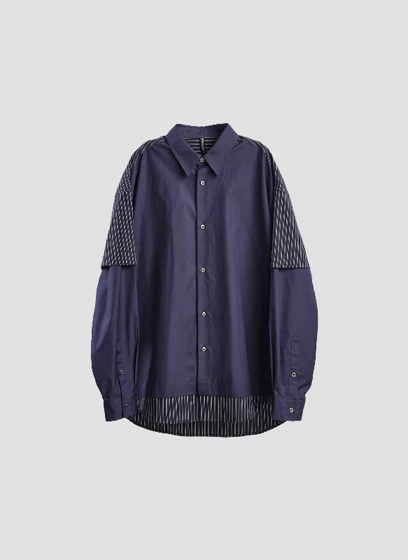 Price Fest 60s Cotton typewriter Blocking Shirt
