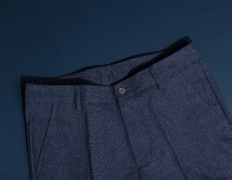 Weekend Offers That Impress Navy And Black Cotton Herringbone