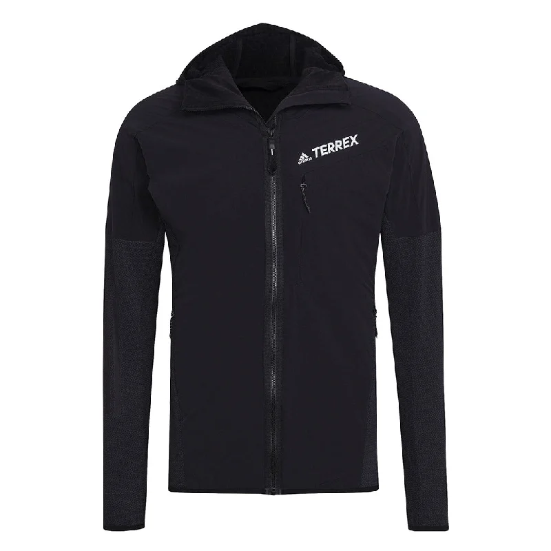 Don't Wait adidas - Men's Terrex Techrock Flooce Wind Hooded Jacket (HF0726)