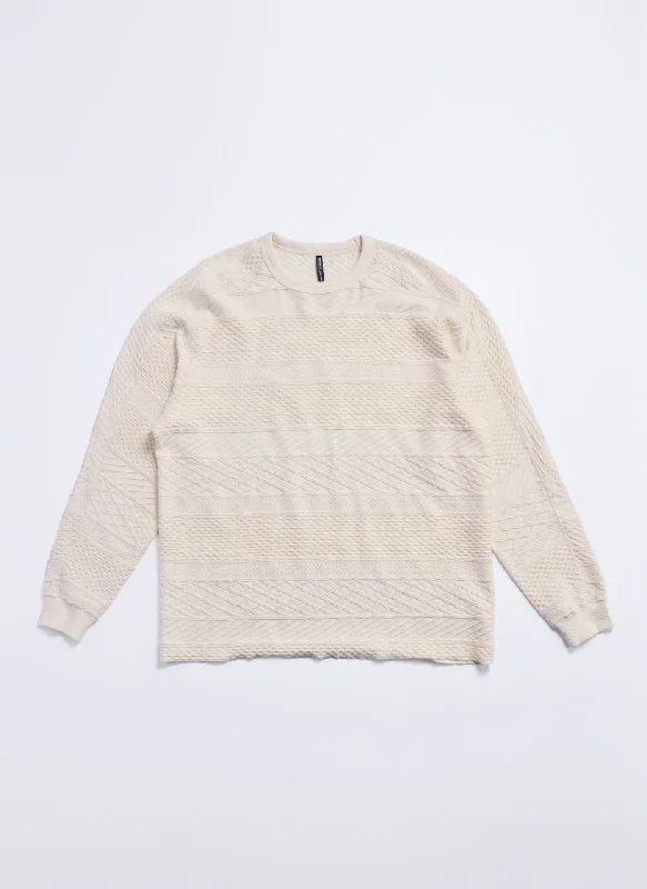 Steal Deal Cotton Jacquard Patchwork Tops