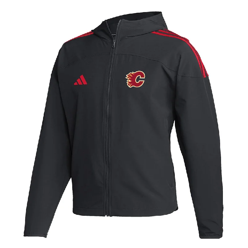 Great Deals adidas - Men's Calgary Flames LW Full Zip Jacket (HY3097)