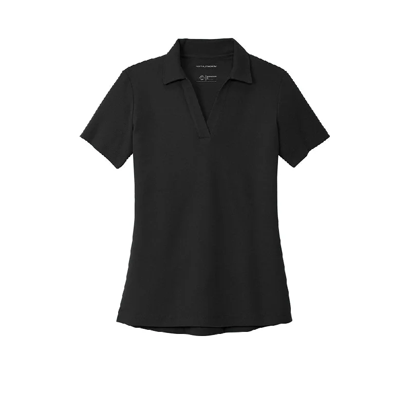 #Port Authority Ladies C-Free Cotton Blend Pique Polo