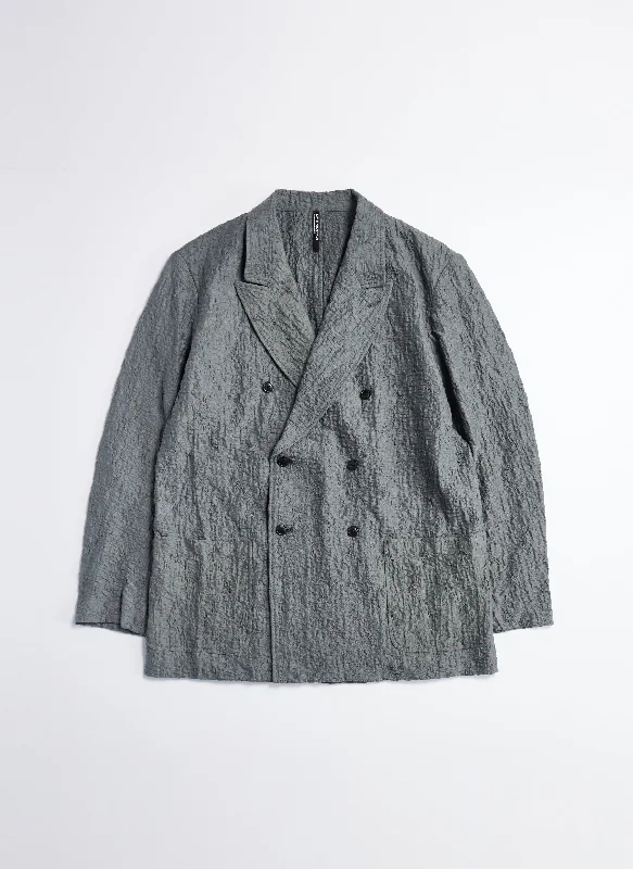 Quick Sale Imported Cotton Nylon Soft Double Breasted Blazer