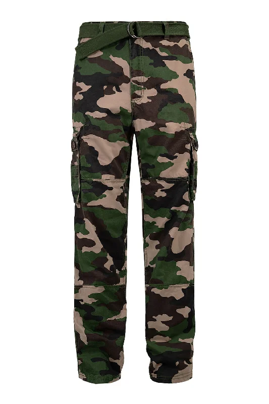 Deal Frenzy Men's Essential Enzyme Washed Twill Cargo Pants (3)