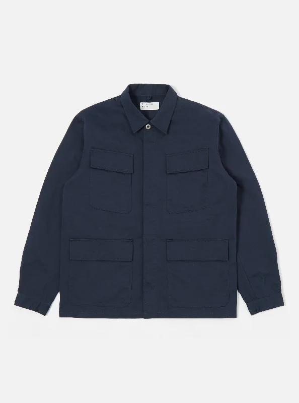 Now or Never Universal Works MW Fatigue Jacket in Navy Twill