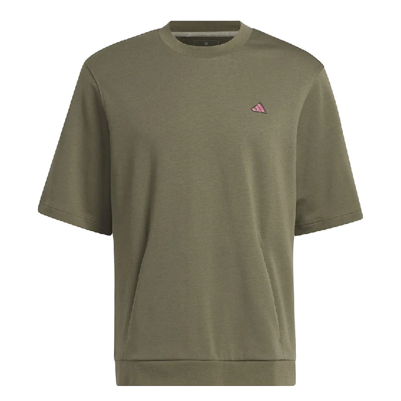 Weekend Deal adidas - Men's Go-To Crew Golf Short Sleeve Sweatshirt (HS7597)
