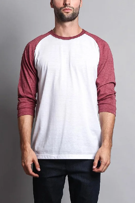 Can't Resist Men's Baseball T-Shirt (White/Burgundy)