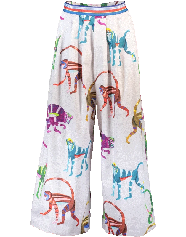 Monkey Print Culotte