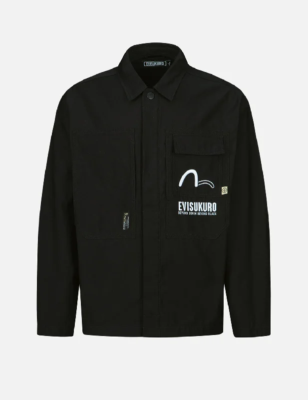 Weekend Savings Galore Calligraphy Logo Printed Label Jacket