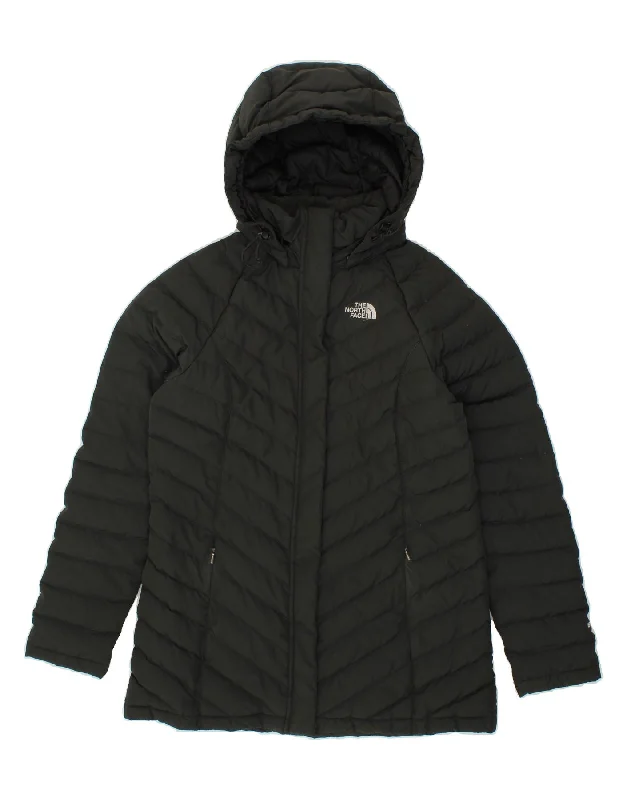 THE NORTH FACE Womens Hooded Padded Jacket UK 10 Small Black Polyester