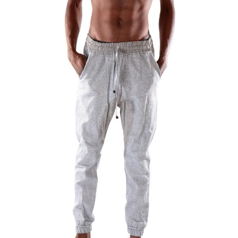 Deal Alert Classic fashion harem pant with grey and sky blue pattern