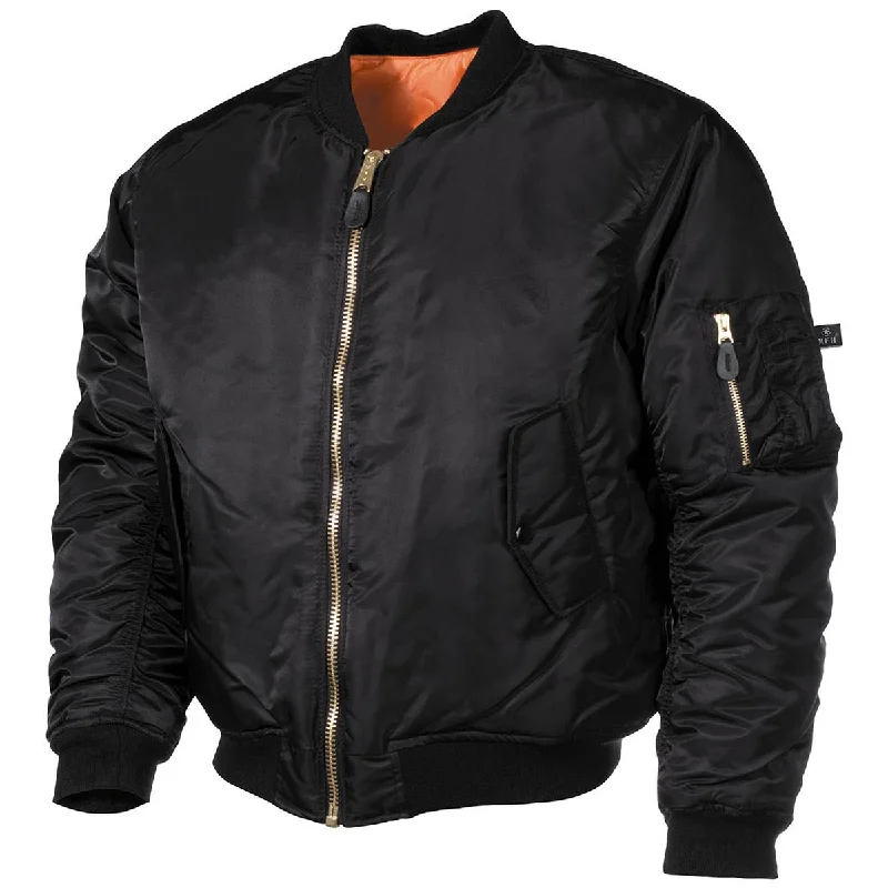 Your Weekend, Your Savings MFH US MA1 Bomber Flight Jacket Black