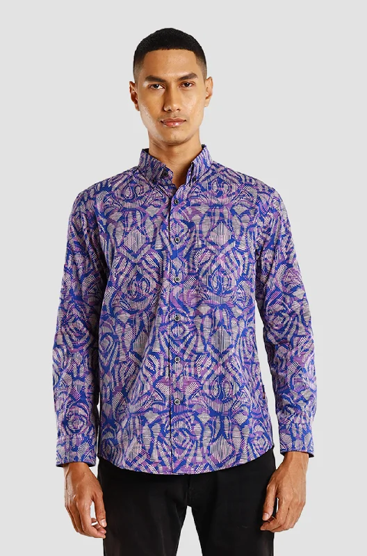 Special Discount My Slim Fit Long Sleeve Moon Crater - Dual Nautical Blue