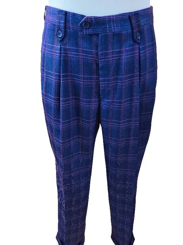 Super Bargain Pronti pleated Plaid Pants