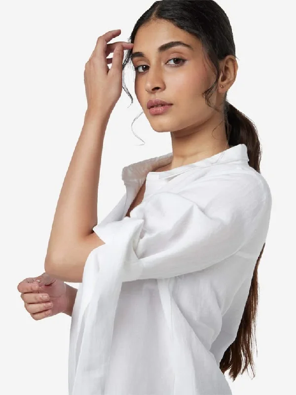 LOV White Christie High-Low Shirt