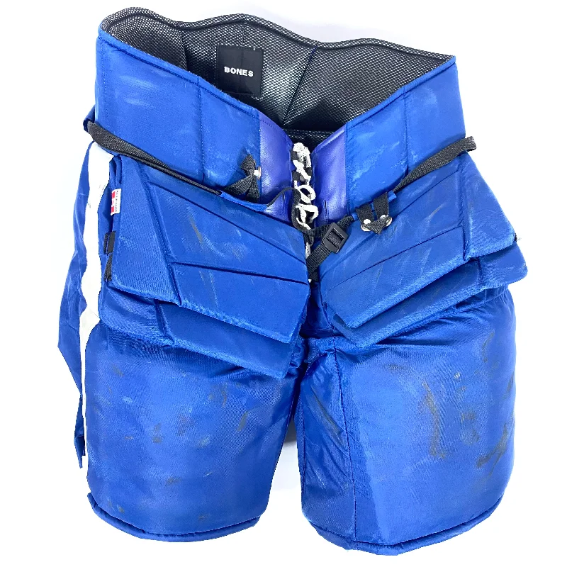 Daily Special Vaughn Pro Custom - Used NHL Pro Stock Goalie Pant - Martin Jones (Blue/White)