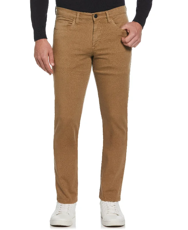 Deal Explosion Slim Fit Dyed Solid Twill Five Pocket Pant