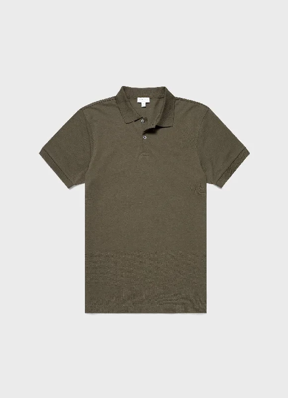 Super Savings Men's Piqué Polo Shirt in Khaki