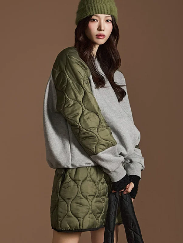 E3649 Quilted Sweatshirt