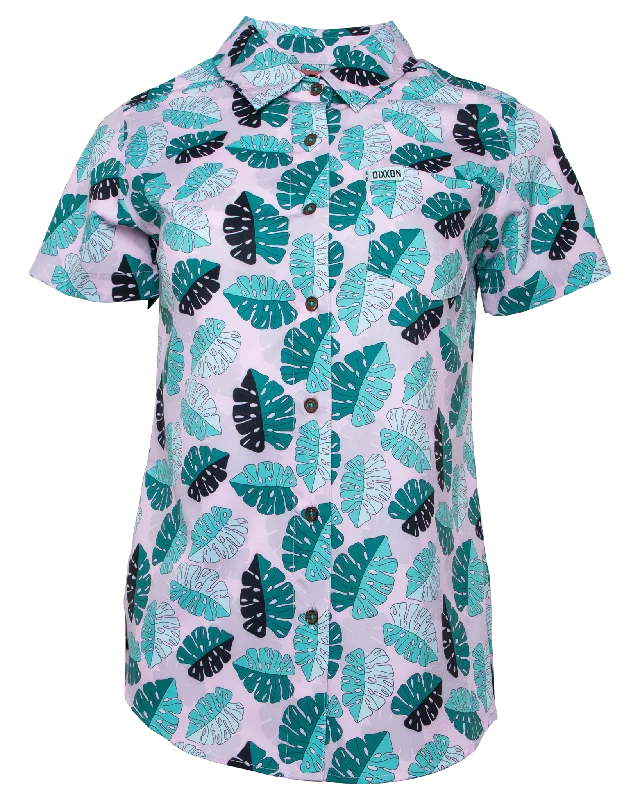 Best Fronds Women's Short Sleeve Party Shirt