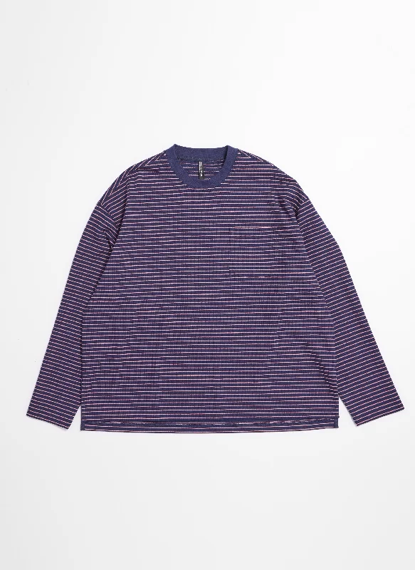 Flash Sale Long Sleeves Border Tee