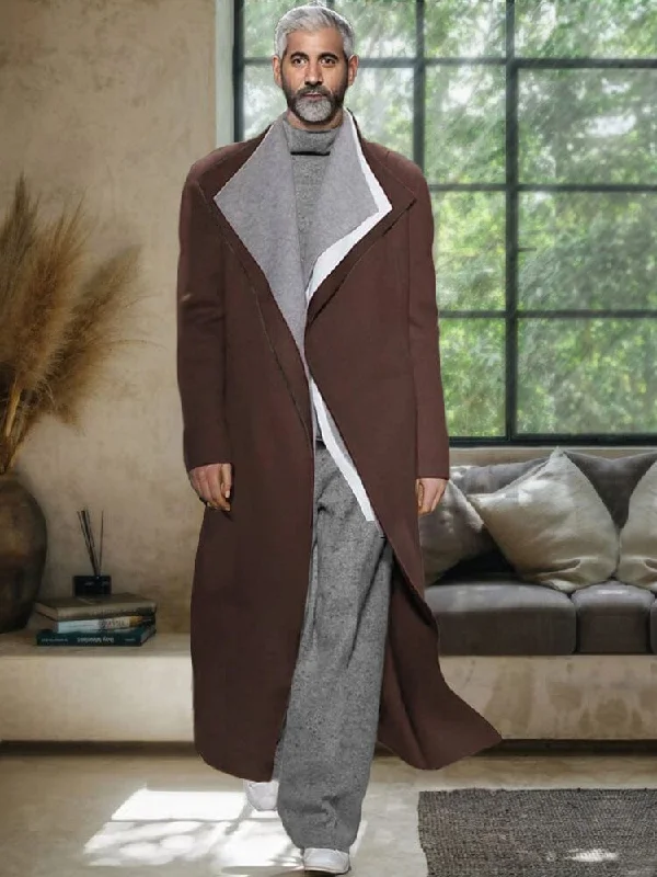 Weekend Savings Sensation Color Blocking Layered Tweed Coat