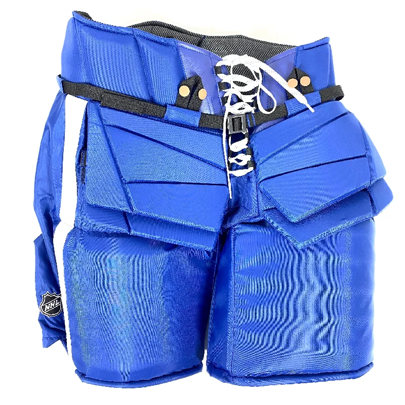 Special Savings Vaughn Pro Custom - Used NHL Pro Stock Goalie Pant (Blue/White)